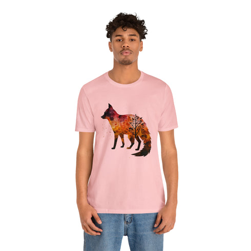 Autumn Fox Silhouette - Short Sleeve Tee